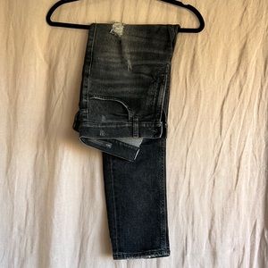 Black denim jeans
